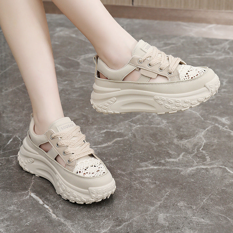 Damen Sneaker mit atmungsaktiven Einsätzen und innovativer Laufsohle EB