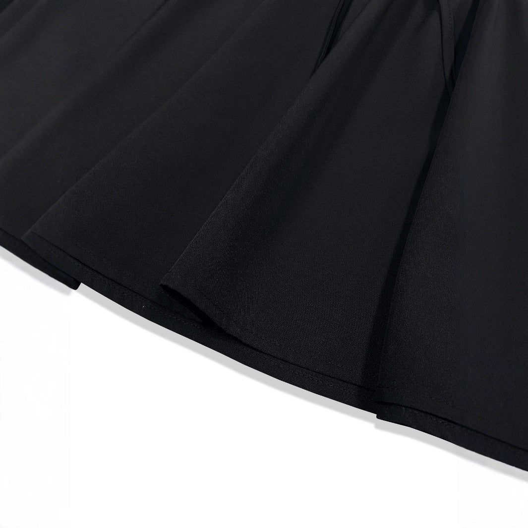 Damen Lässiger Rock mit elastischem Taillenbund und Kordelzug EB