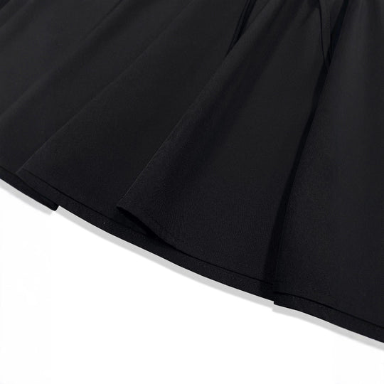 Damen Lässiger Rock mit elastischem Taillenbund und Kordelzug EB