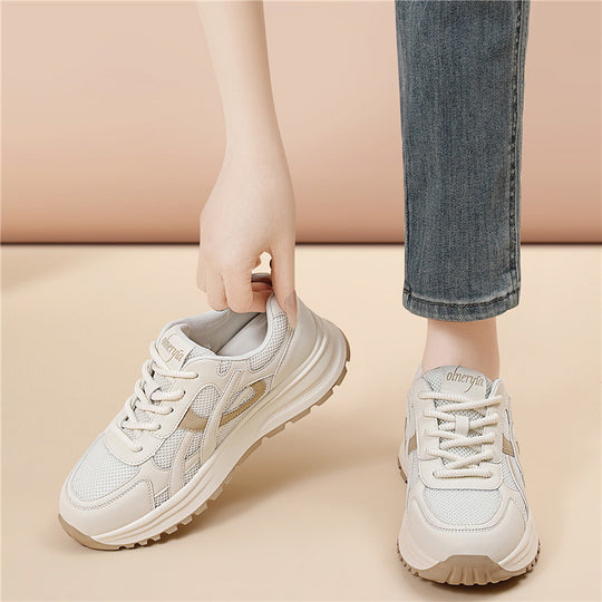 Damen Sportliche Komfort-Sneaker mit atmungsaktiver Oberfläche und dämpfender Laufsohle EB