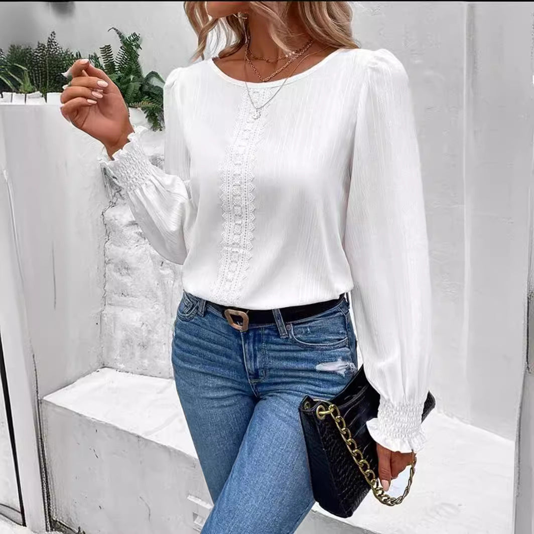 Damen Elegantes und luftiges Blusenshirt EB