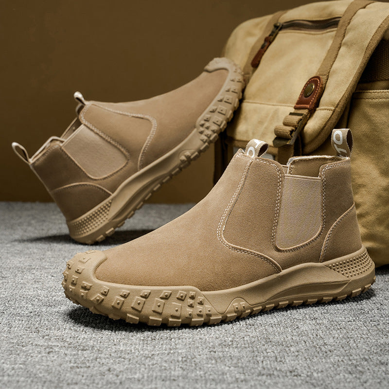 Damen Chelsea Boots mit rutschfester Profilsohle und flexiblem Schaft EB