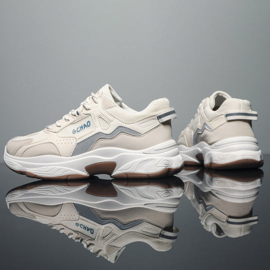Damen Sportliche Sneakers mit gepolsterter Sohle und atmungsaktiver Oberkante EB