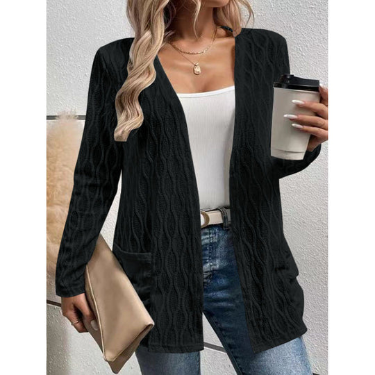 Damen Strickjacke im angesagten Kabelstrick-Design EB