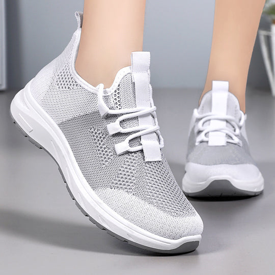 Damen Leichte und atmungsaktive Lauf-Sneaker mit elastischem Schnürsystem EB