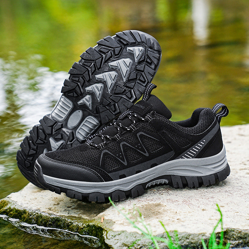 Damen Robust verarbeitete Outdoor-Schuhe mit rutschfester Sohle und atmungsaktivem Obermaterial EB