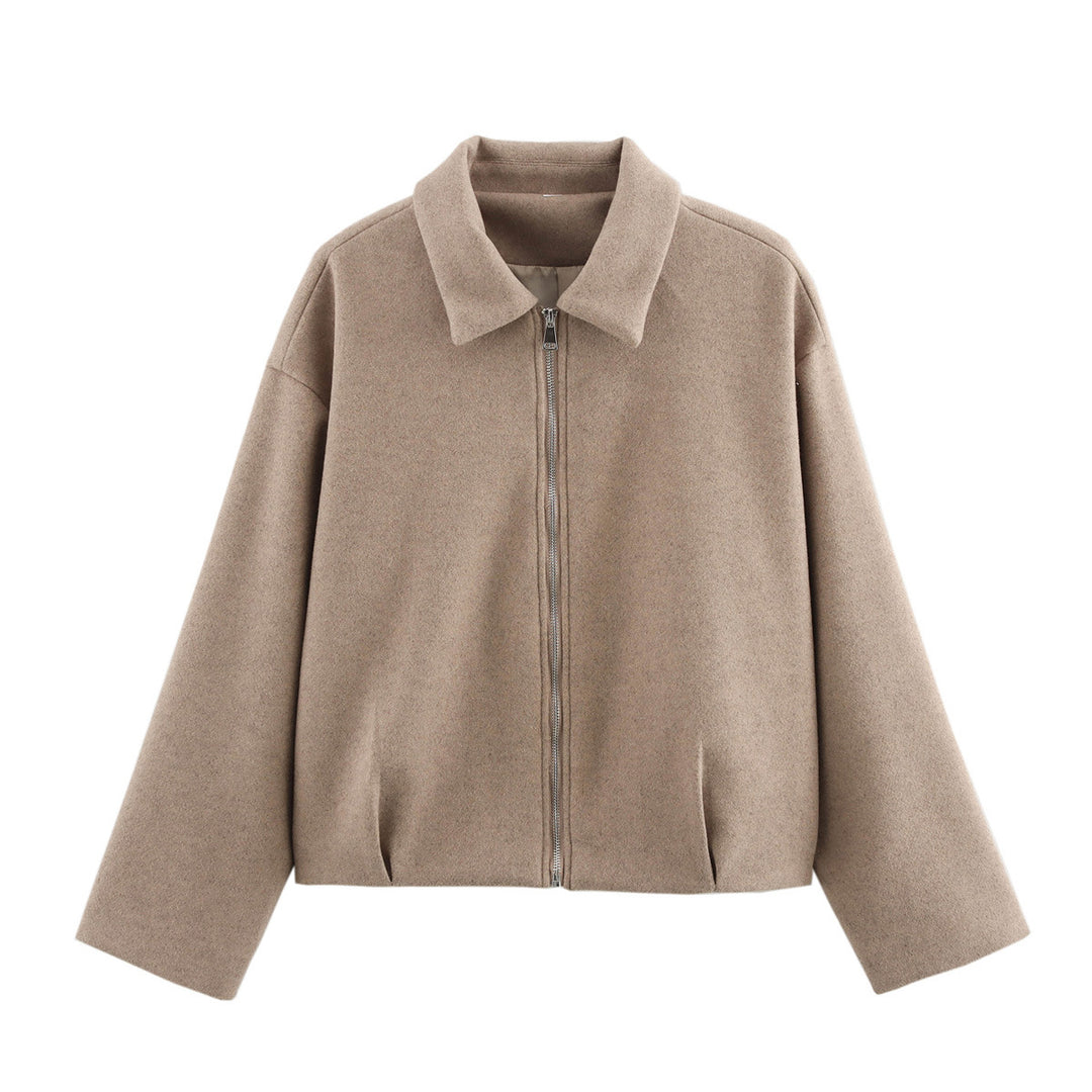 Damen warme Übergangsjacke mit modernem Revers EB
