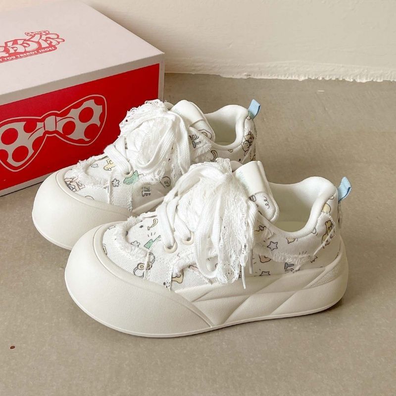 Damen Sportliche Freizeitsneaker mit einzigartigen Tiermotiven und praktischen Schnürdetails EB