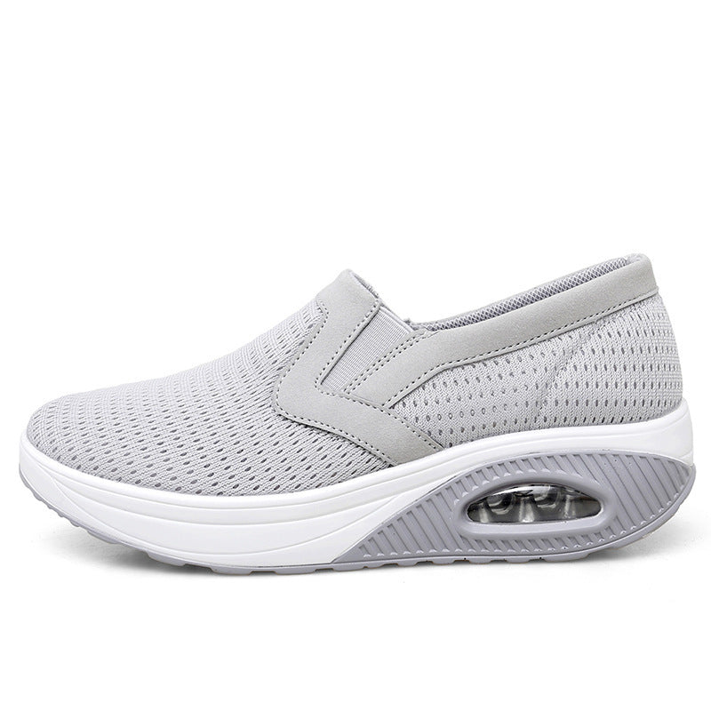 Damen Atmungsaktive Slip-On Sneakers mit dämpfender Sohle und flexiblem Design EB