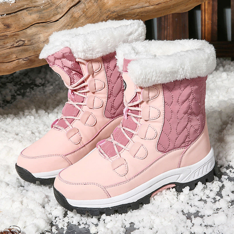 Damen Winterstiefel mit wärmendem Innenfutter und rutschfester Profilsohle EB