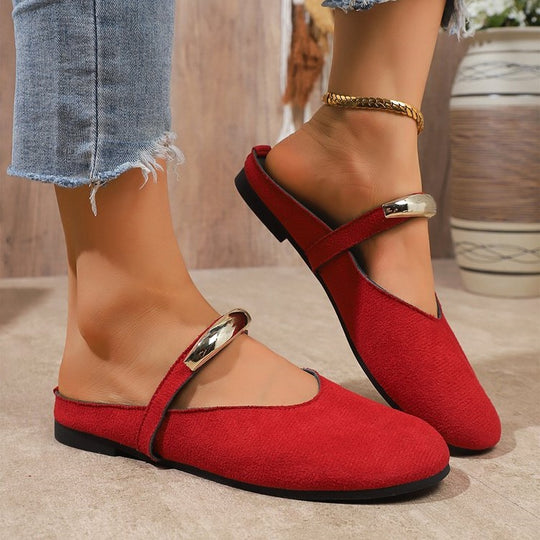 Damen Ballerinas mit eleganter Riemchenverzierung EB
