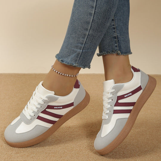 Damen Sportliche Sneakers mit rutschfester Sohle und weichem Innenfutter EB