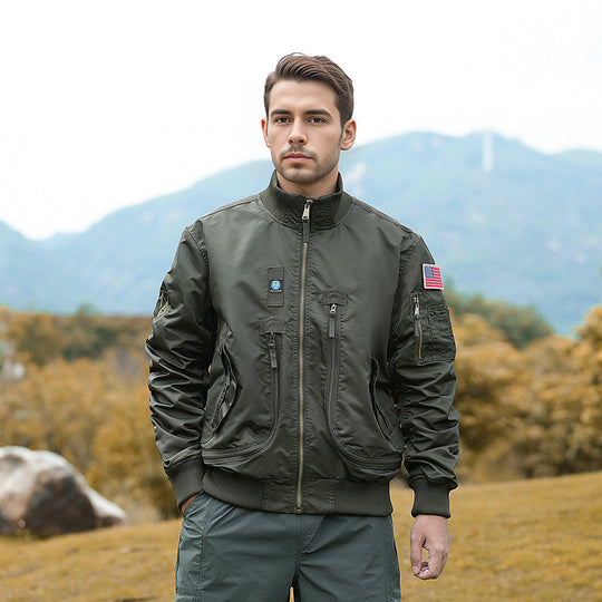 Herren technische Bomberjacke mit funktionalen Taschen EB
