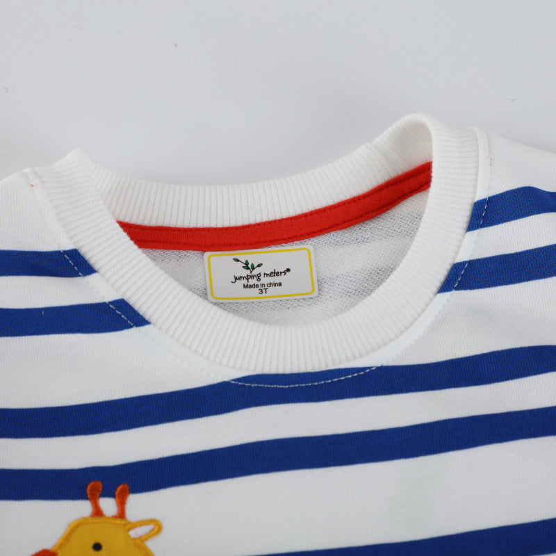 Jungen Sweatshirt mit buntem Tiermotiv EB