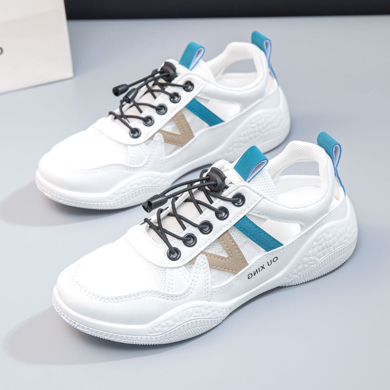 Damen elegante Freizeitsneaker mit atmungsaktivem Mesh-Obermaterial und rutschfester Sohle EB