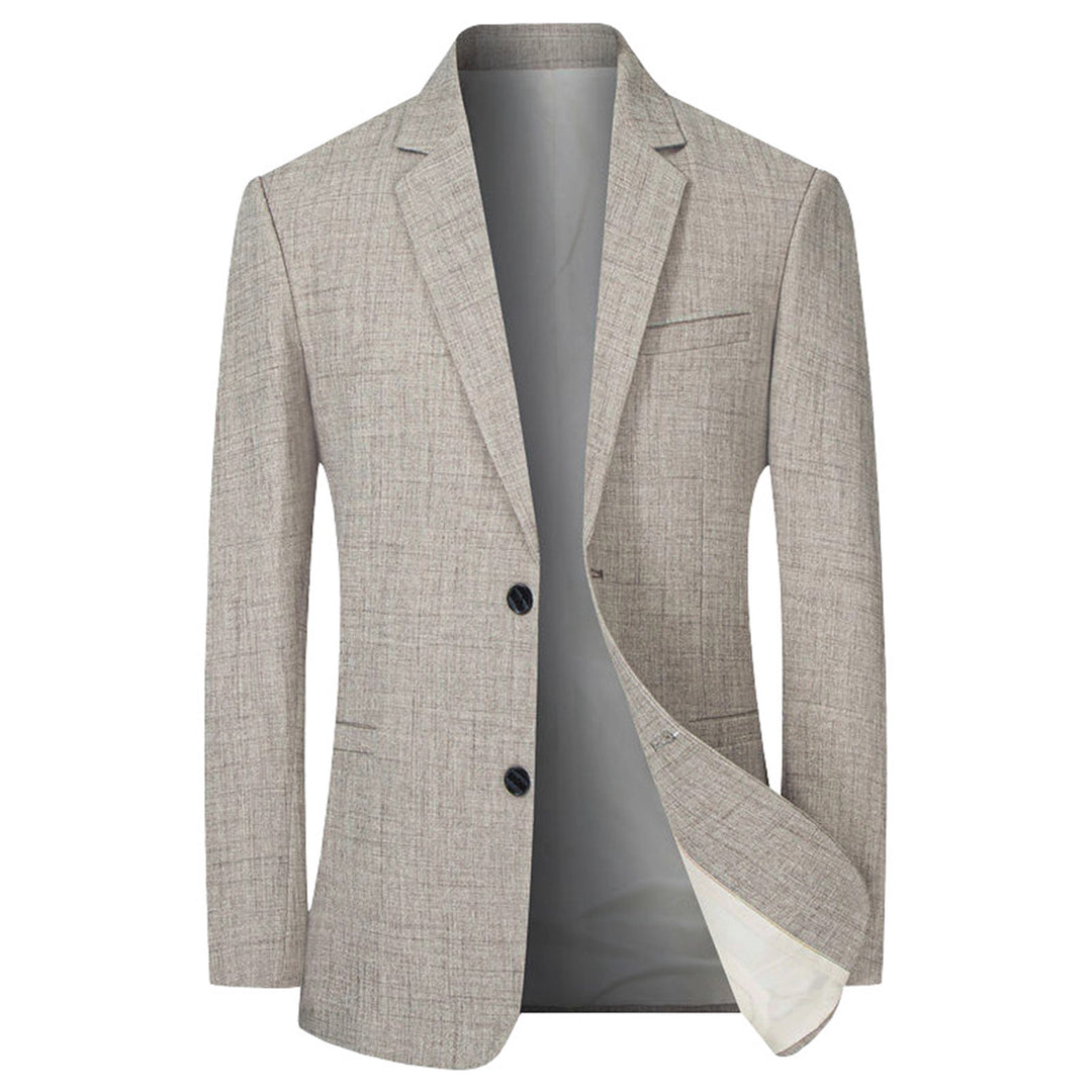 Herren eleganter und strukturierter Blazer mit modischen Details EB