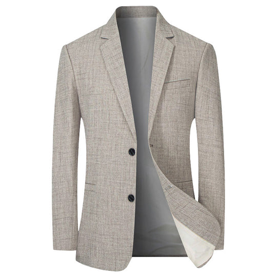 Herren eleganter und strukturierter Blazer mit modischen Details EB