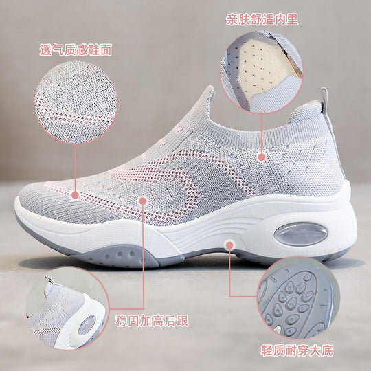 Damen Sportliche Slip-On Sneakers mit Air Cushion Technologie EB