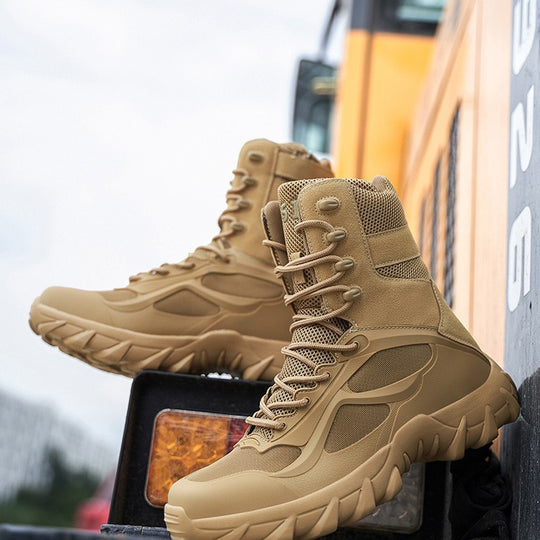 Damen Militärische Wanderschuhe mit rutschfester Profilsohle und atmungsaktivem Obermaterial EB