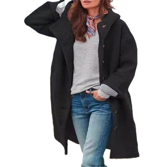 Damen Oversized Wollmantel EB