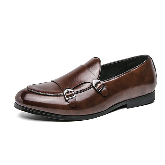 Damen elegante Mokassins mit modischen Schnallen EB