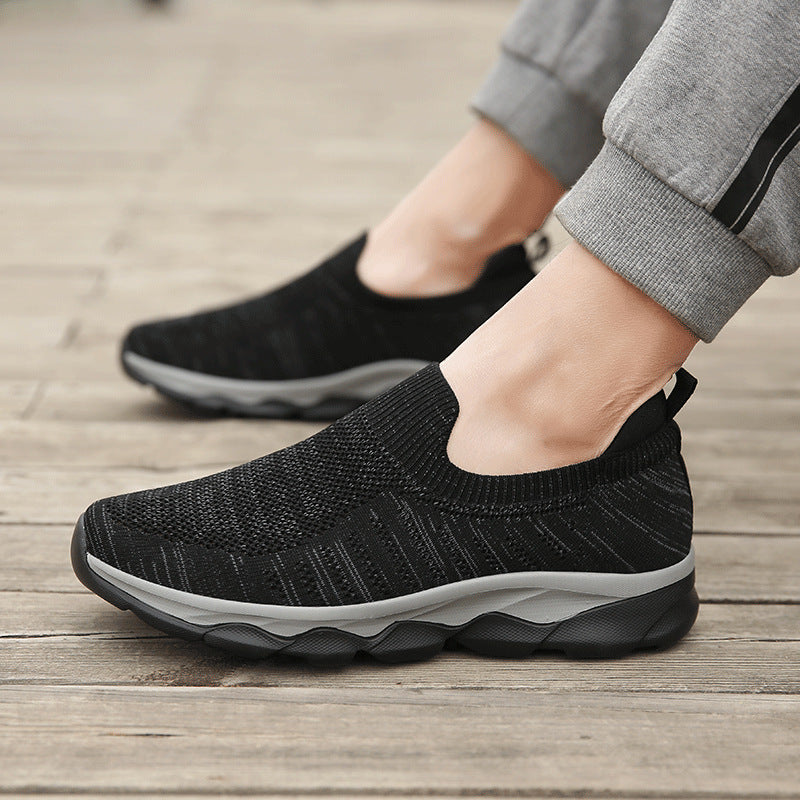 Damen Atmungsaktive Slip-On Sneakers mit flexiblem Sohlenaufbau EB