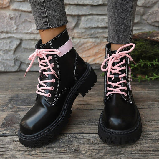 Damen Modische Stiefel mit Herz- und Stern-Details EB