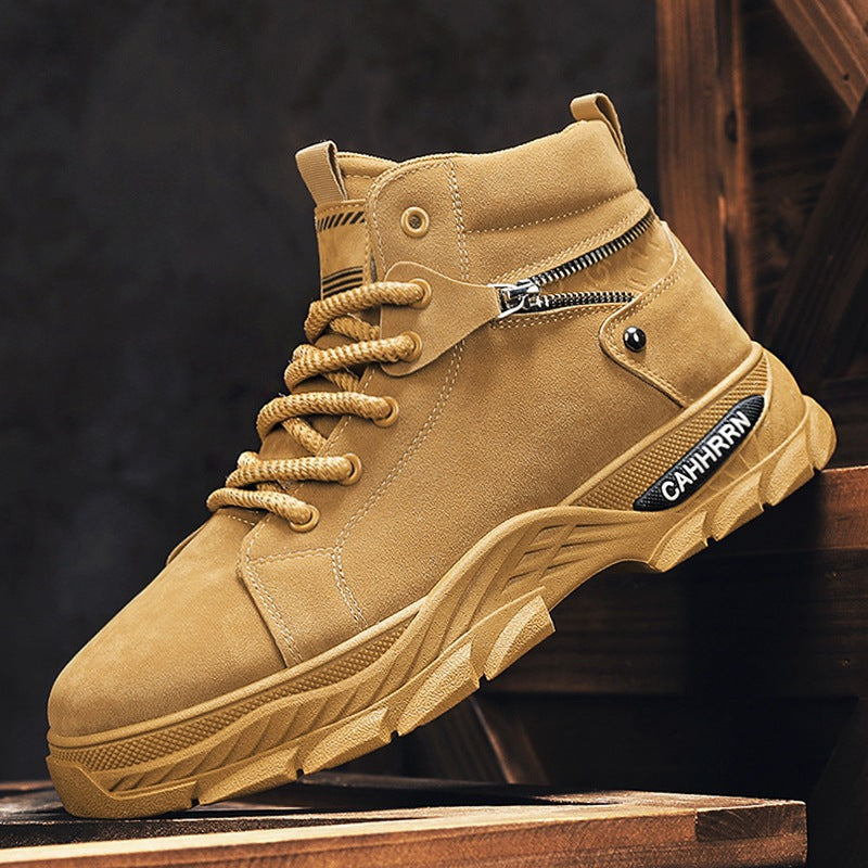 Damen Hohe Sneaker mit einzigartiger Reißverschluss-Detail und robustem Profil EB