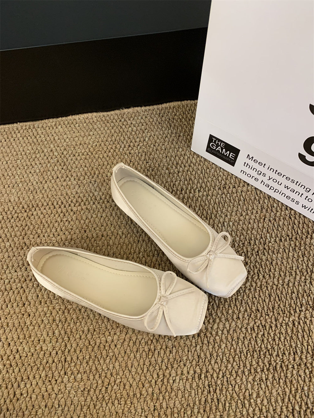 Damen Ballerina mit elegantem Schleifendetail EB