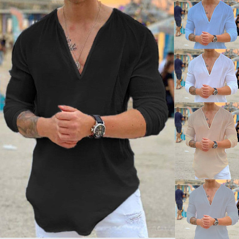 Herren lässiges Langarmshirt EB