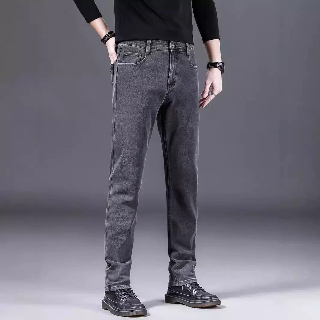 Herren modische Slim-Fit Jeans aus weichem Denim EB