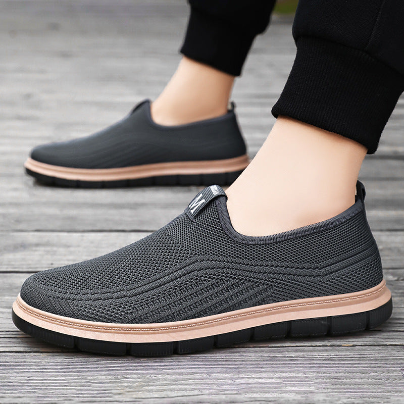 Damen Atmungsaktive Slip-On Sneakers mit flexibler Laufsohle EB
