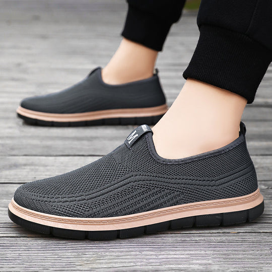 Damen Atmungsaktive Slip-On Sneakers mit flexibler Laufsohle EB