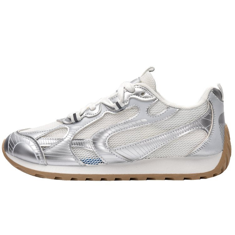 Damen Sportliche Lauf-Sneaker mit atmungsaktiver Mesh-Oberfläche und stoßdämpfender Sohle EB