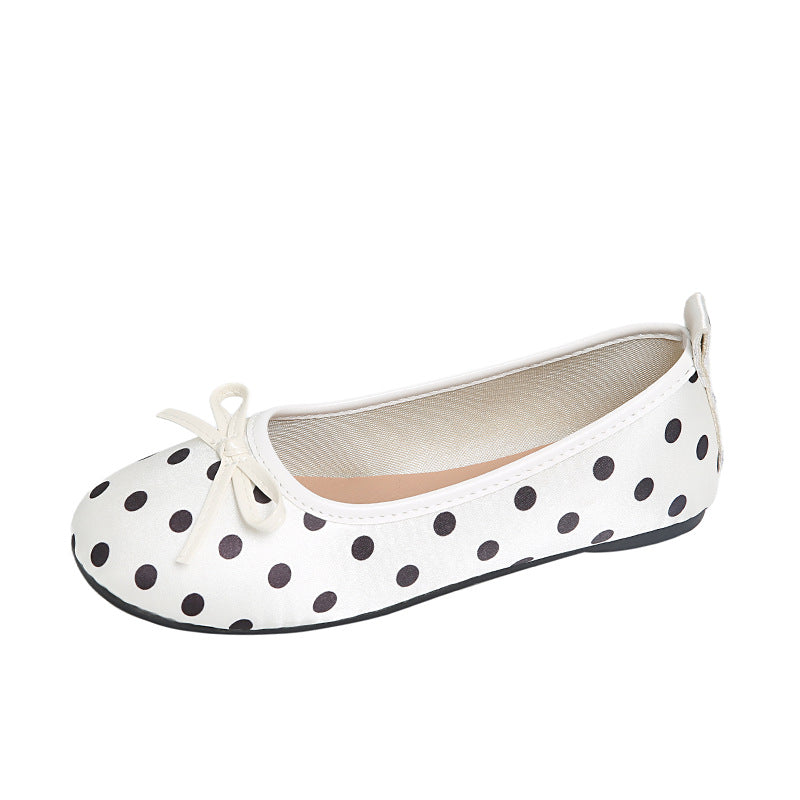 Damen Ballerinas mit verspieltem Punktedesign und zartem Schleifen-Detail EB