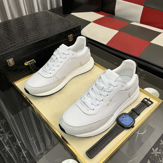 Damen Hochwertige Sneakers mit eleganter Prägung und atmungsaktivem Obermaterial EB
