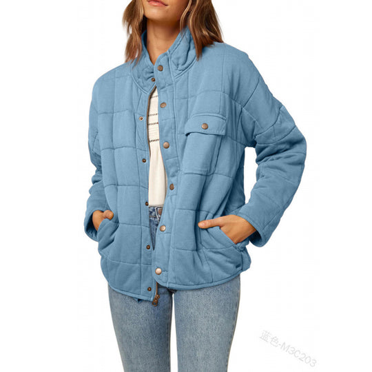 Damen Steppjacke mit dekorativem Knopf EB