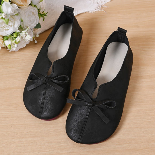 Damen Ballerinas mit modischem Schleifendesign und bequemer Sohle EB