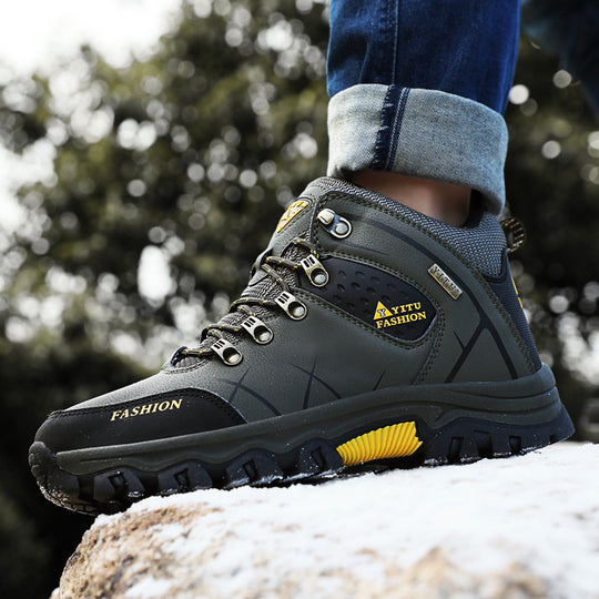 Herren Hochfunktionale Wanderschuhe mit verstärktem Knöchelschutz und rutschfester Sohle EB