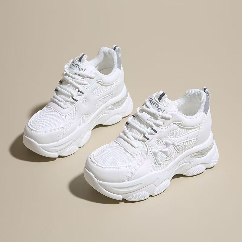 Damen modische Sneakers mit elastischem Obermaterial und dämpfender Sohle EB