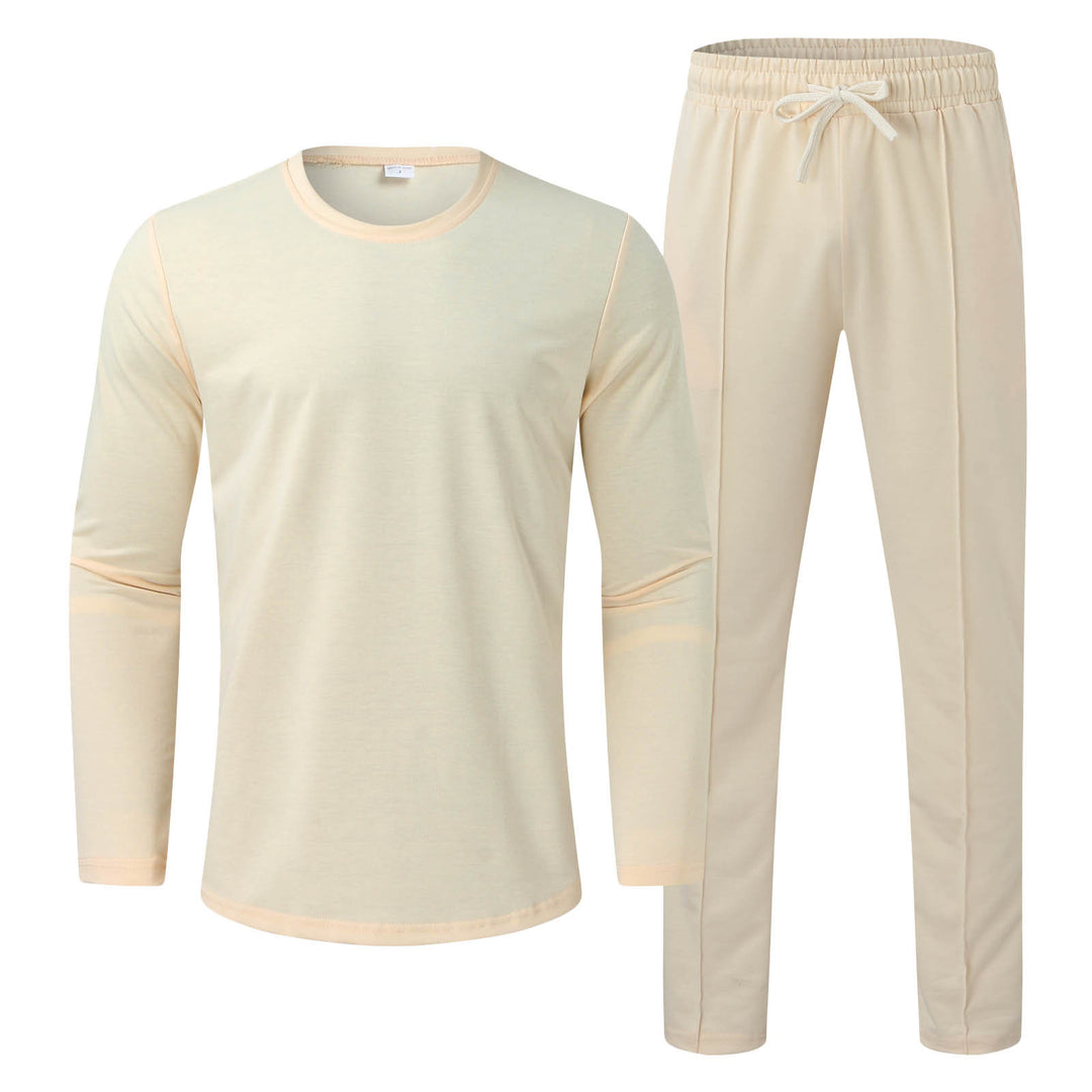 Herren Funktionales Langarmshirt und bequeme Jogginghose Set EB