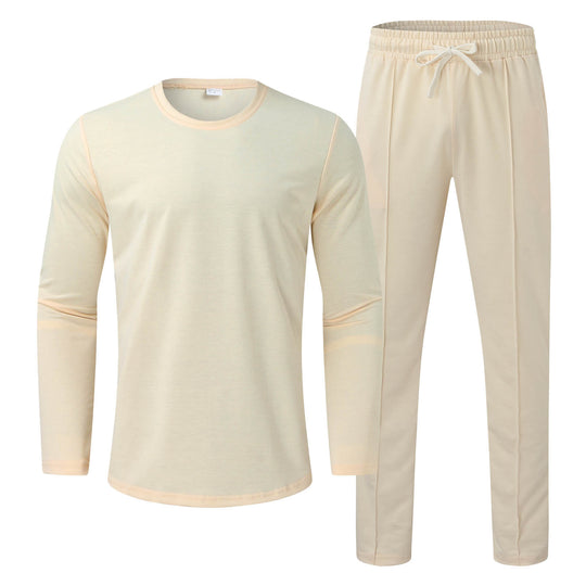 Herren Funktionales Langarmshirt und bequeme Jogginghose Set EB