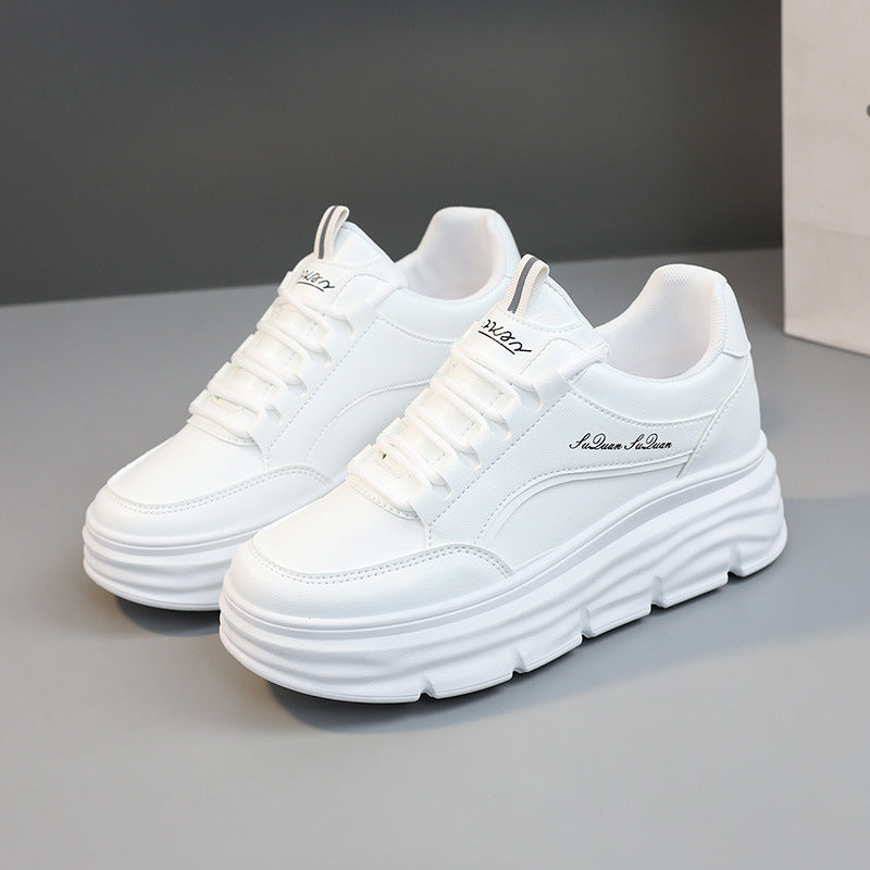 Damen modische Sneakers mit komfortablem Plateau und flexibler Sohle EB