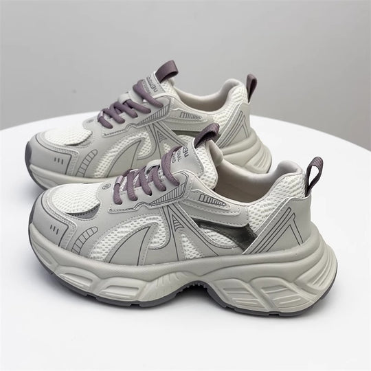 Damen Sportliche Laufsneaker mit atmungsaktiver Mesh-Technologie und dämpfendem Sohlenprofil EB