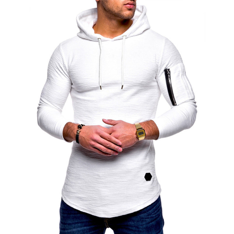 Herren Hoodie mit modernem Reißverschluss EB