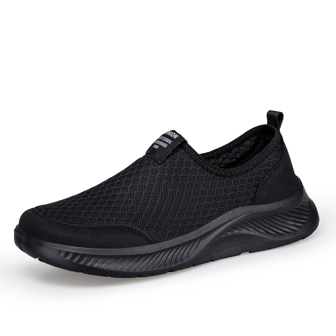 Damen Bequeme Slip-On Freizeitschuhe mit atmungsaktiver Netzstruktur EB