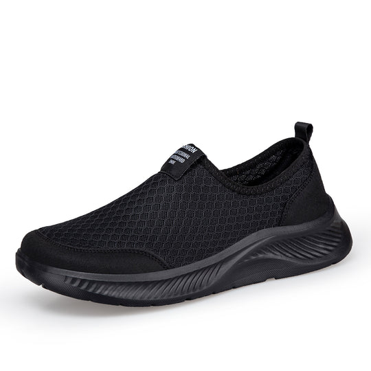 Damen Bequeme Slip-On Freizeitschuhe mit atmungsaktiver Netzstruktur EB