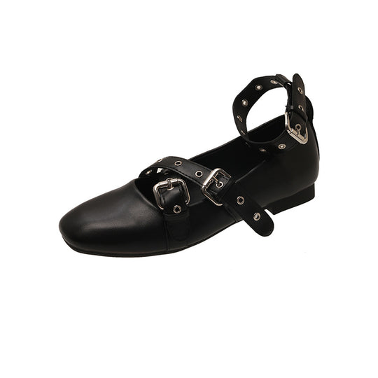 Damen Ballerinas mit verstellbaren Schnallen und elegantem Design EB