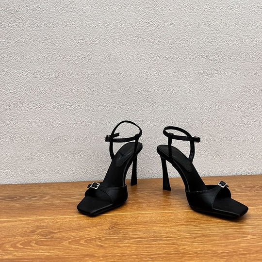 Damen elegante Slingback High Heels mit verstellbarem Riemendesign EB