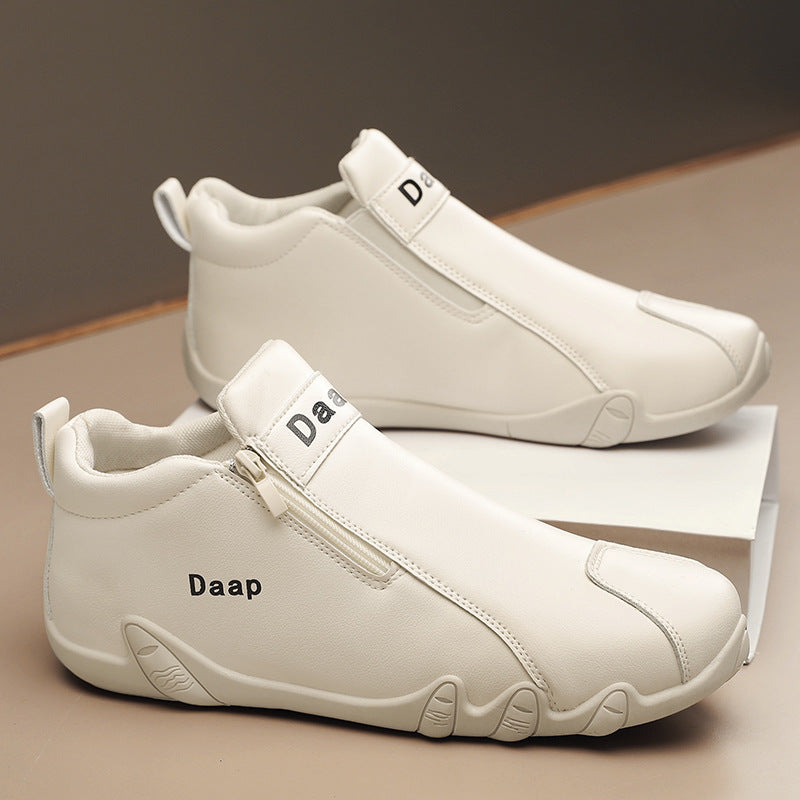 Damen Sportliche Stiefeletten mit praktischem Reißverschluss und rutschfester Sohle EB